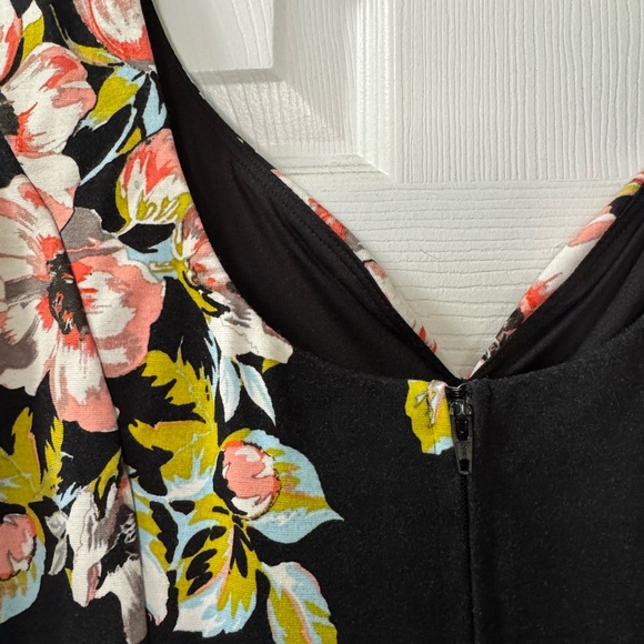 Torrid Black Dress with Multicolor Floral Print - Picture 6 of 6